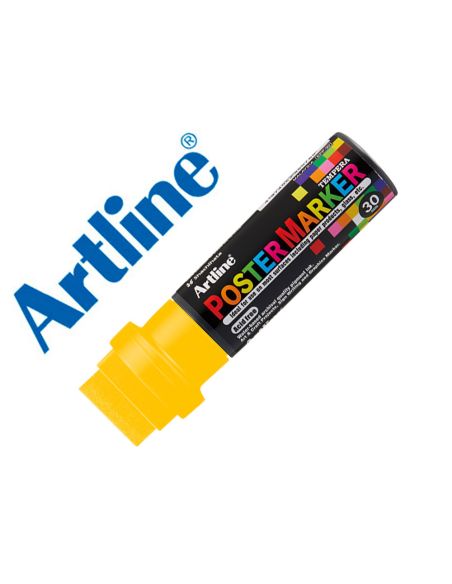 Rotulador Artline Poster Marker Epp-30 Punta Rectangular 30 Mm Color Amarillo