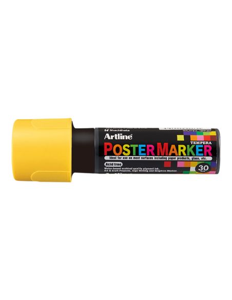 Rotulador Artline Poster Marker Epp-30 Punta Rectangular 30 Mm Color Amarillo