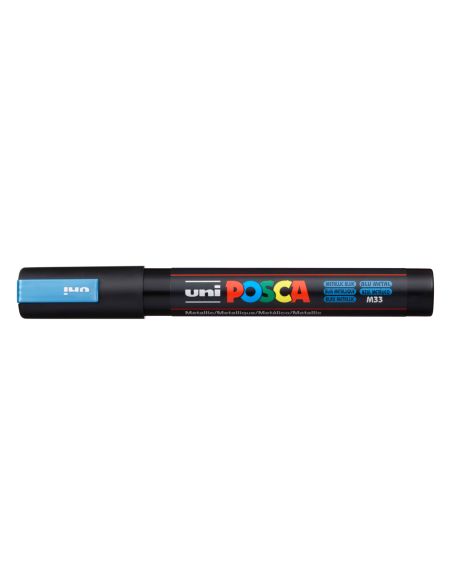 Rotulador Uni Posca Pc-5M Marcador De Pintura Punta Conica 1,8-2,5 Mm Azul Metalico