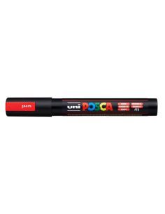 Rotulador Uni Posca Pc-5M Marcador De Pintura Punta Conica 1,8-2,5 Mm Rojo Fluorescente