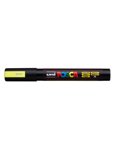 Rotulador Uni Posca Pc-5M Marcador De Pintura Punta Conica 1,8-2,5 Mm Amarillo Fluorescente
