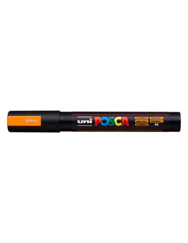 Rotulador Uni Posca Pc-5M Marcador De Pintura Punta Conica 1,8-2,5 Mm Naranja Fluor