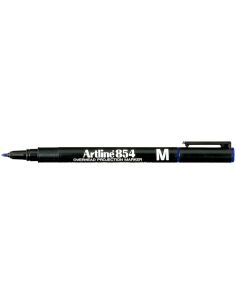 Rotulador Artline Retroproyeccion Punta Fibra Permanente Ek-854 Azul -Punta Redonda 1 Mm 2