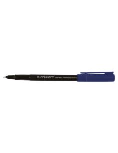 Rotulador Q-Connect Retroproyeccion Punta Fibra Super Fina Redonda 0.5 Mm Permanente Azul 2