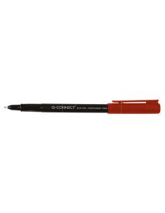 Rotulador Q-Connect Retroproyeccion Punta Fibra Super Fina Redonda 0.5 Mm Permanente Rojo 2