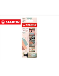 Rotulador Stabilo Boss Mini Naturevibes Estuche De 6 Unidades Colores Surtidos