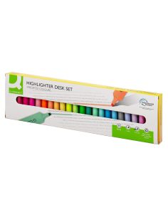 Rotulador Q-Connect Fluorescente Punta Biselada Estuche De Sobremesa 23 Unidades Colores Surtidos 2
