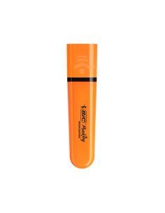 Rotulador Bic Flat Fluorescente Naranja Neon Caja De 12 Unidades