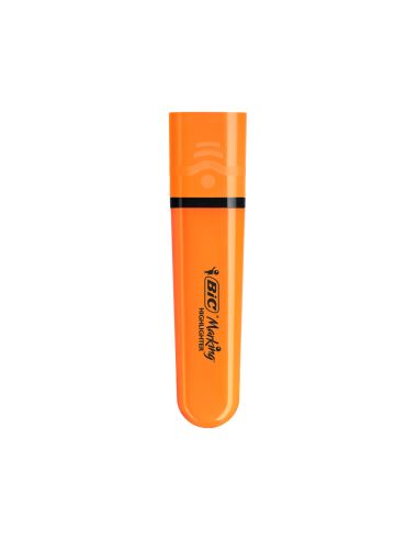 Rotulador Bic Flat Fluorescente Naranja Neon Caja De 12 Unidades