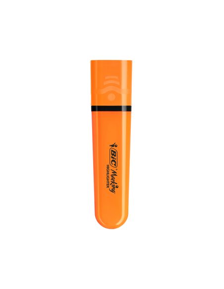 Rotulador Bic Flat Fluorescente Naranja Neon Caja De 12 Unidades