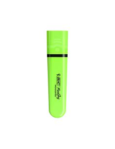Rotulador Bic Flat Fluorescente Verde Neon Caja De 12 Unidades