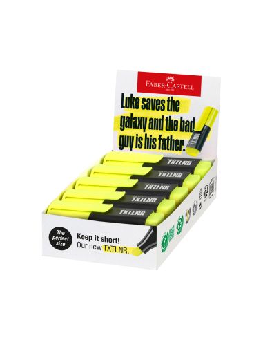 Rotulador Faber Castell Neon Txtlnr Fluorescente Amarillo