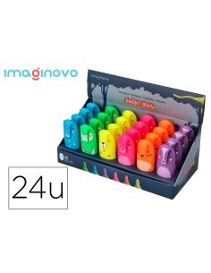 Rotulador Imaginovo Fluorescente Safari Glow Neon Animales Y Clip Surtidos