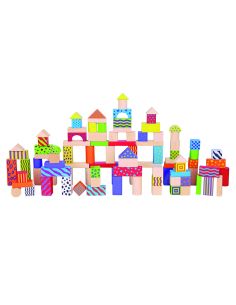 Juego Andreutoys Bloques Maderas 100 Piezas 22,5X22 Cm 2