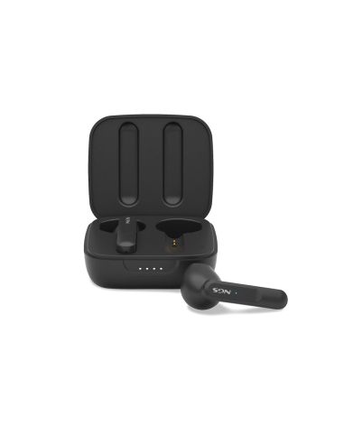 Auricular Ngs Artica Move Inalambrico Bluetooth 5.3 True Wireless Stereo Con Estuche De Carga Color Negro