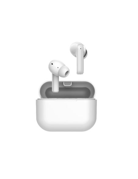 Auricular Daewoo Tws In-Ear Bluetooth 5.3 Con Estuche De Carga Usb Tipo-C Autonomia 6 Horas Color Blanco