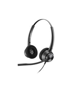 Auricular Plantronics Encore Pro Hw320 Qd Biaural Tipo Diadema Con Cable Y Microfono Antiruido Conexion Usb