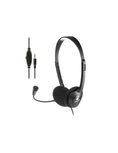 Auricular Ngs Headset Ms103 Max Con Microfono Y Control De Volumen Longitud Cable 1,5 Mt Color Negro