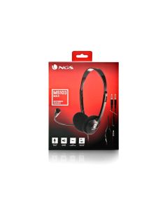Auricular Ngs Headset Ms103 Max Con Microfono Y Control De Volumen Longitud Cable 1,5 Mt Color Negro 2