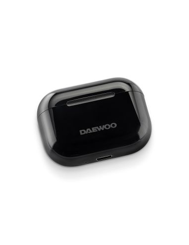 Auricular Daewoo Tws Bluetooth 5.3 Usb Tipo-C Con Estuche De Carga 500Mah Color Negro