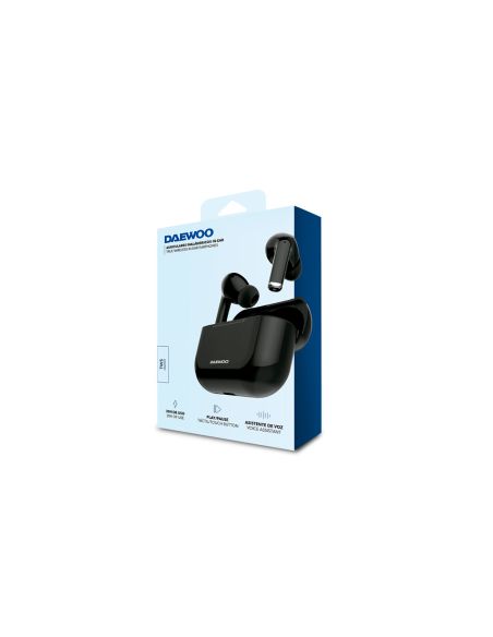 Auricular Daewoo Tws Bluetooth 5.3 Usb Tipo-C Con Estuche De Carga 500Mah Color Negro