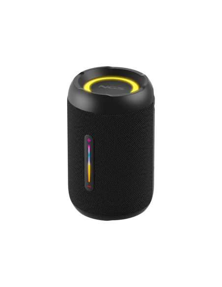 Altavoz Ngs Roller Furia 2 Tiny Portatil 20W Bluetooth Luces Rgb E Impermeabilidad Ipx7 Color Negro