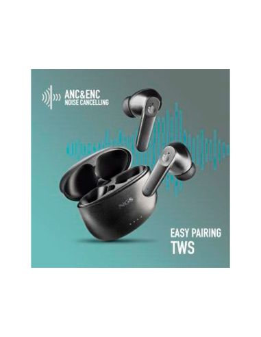 Auriculares Ngs Artica Hush Con Anc&Enc Bluetooth 16 Horas De Autonomia Con Microfono Y Touch Control