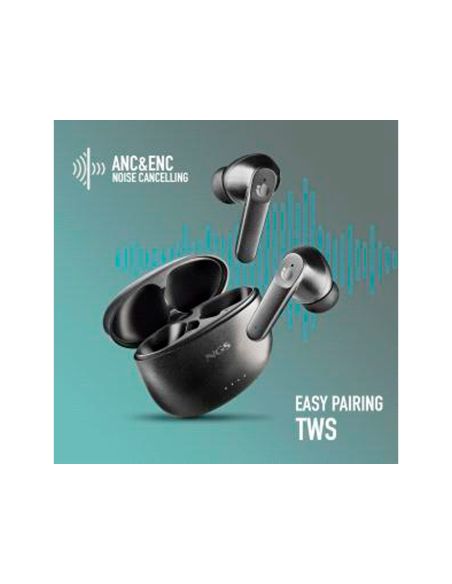 Auriculares Ngs Artica Hush Con Anc&Enc Bluetooth 16 Horas De Autonomia Con Microfono Y Touch Control