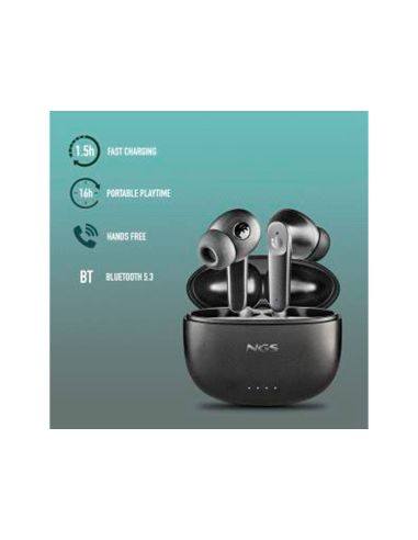 Auriculares Ngs Artica Hush Con Anc&Enc Bluetooth 16 Horas De Autonomia Con Microfono Y Touch Control