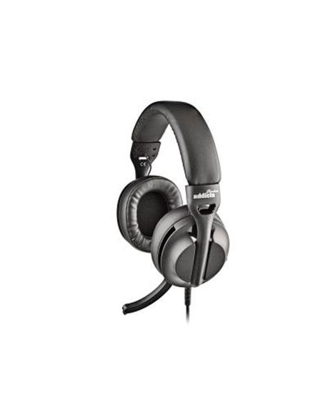 Auriculares Ngs Vox805 Con Cable Estereo Usb-C Con Control De Volumen Y Adaptador Usb Color Negro