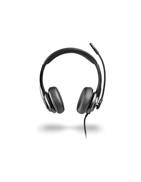 Auriculares Ngs Vox605 Con Cable Estereo Usb-C Con Control De Volumen Y Adaptador Usb Color Negro