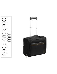 Maletin Para Portatil Exacompta Valisette Exactive 15.6" Slim Con Asa Extraible Color Negro 440X370X200 Mm