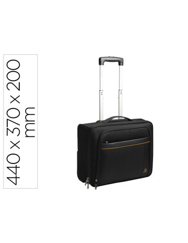 Maletin Para Portatil Exacompta Valisette Exactive 15.6" Slim Con Asa Extraible Color Negro 440X370X200 Mm