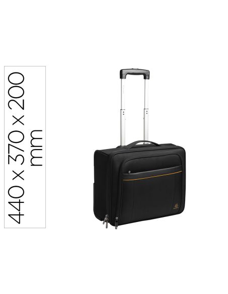 Maletin Para Portatil Exacompta Valisette Exactive 15.6" Slim Con Asa Extraible Color Negro 440X370X200 Mm