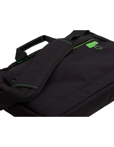 Maletin Para Portatil Q-Connect 15,6" Negro 1 Asa 2 Bolsillos Exteriores Polietileno Reciclado