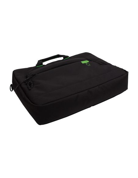 Maletin Para Portatil Q-Connect 17,2" Negro 1 Asa 2 Bolsillos Exteriores Polietileno Reciclado
