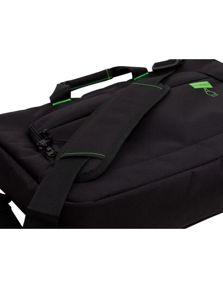 Maletin Para Portatil Q-Connect 17,2" Negro 1 Asa 2 Bolsillos Exteriores Polietileno Reciclado