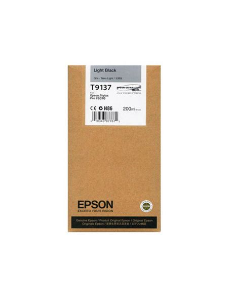 Ink-Jet Epson T9137 Light Negro Ink 200Ml