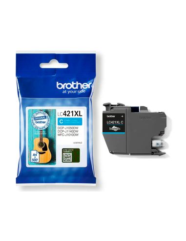 Ink-Jet Brother Lc421Xlc Dcp-J1050Dw / Dcp-J1140Dw / Mfc-J10 Cian 500 Paginas