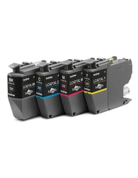 Ink-Jet Brother Lc421Xlval Dcp-J1050Dw / Dcp-J1140Dw / Mfc-J10 Pack 4 Colores 500 Paginas