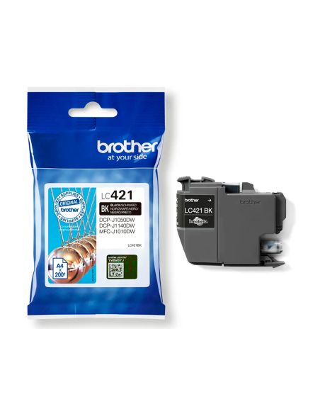 Ink-Jet Brother Lc421Bk Dcp-J1050Dw / Dcp-J1140Dw / Mfc-J10 Negro 200 Paginas