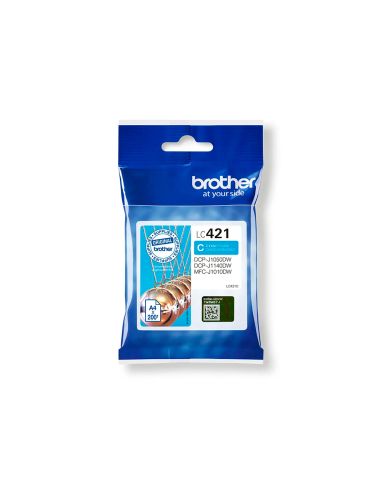 Ink-Jet Brother Lc421C Dcp-J1050Dw / Dcp-J1140Dw / Mfc-J10 Cian 200 Paginas