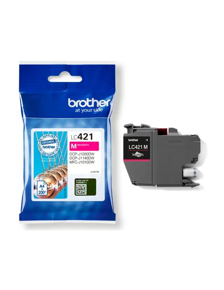 Ink-Jet Brother Lc421M Dcp-J1050Dw / Dcp-J1140Dw / Mfc-J10 Magenta 200 Paginas