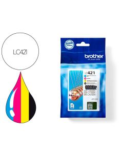 Ink-Jet Brother Lc421Val Dcp-J1050Dw / Dcp-J1140Dw / Mfc-J10 Pack 4 Colores 200 Paginas