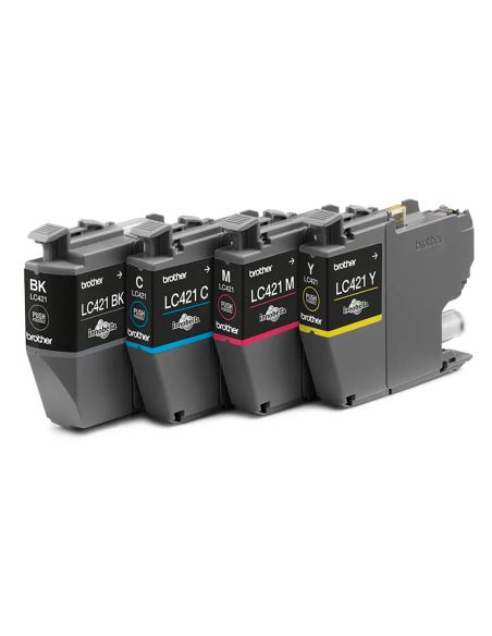 Ink-Jet Brother Lc421Val Dcp-J1050Dw / Dcp-J1140Dw / Mfc-J10 Pack 4 Colores 200 Paginas