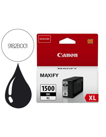 Ink-Jet Canon Pgi-1500Xl Mb2050 / Mb2150 / Mb2155 / Mb2350 / Mb2750 / Mb2755 Negro