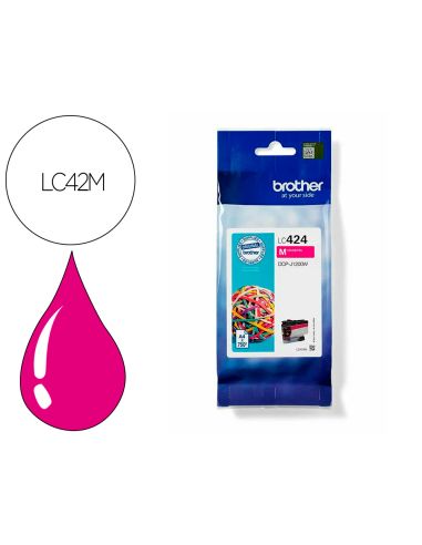 Ink-Jet Brother Lc424 Dcp-1200W Magenta 750 Paginas