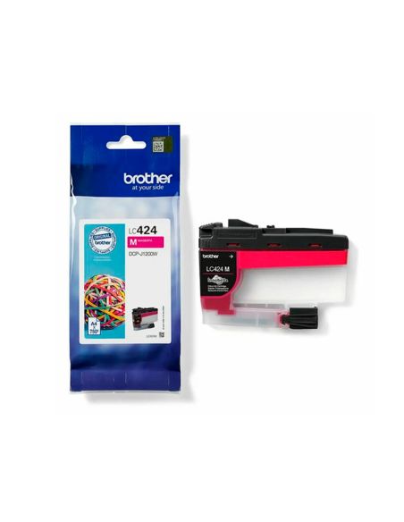 Ink-Jet Brother Lc424 Dcp-1200W Magenta 750 Paginas