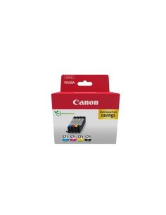 Ink-Jet Canon Cli-571 Pixma Mg6852/Ts6050/Ts8050 Multipack De 4 Unidades Negro/Amarillo/ Cian/Magenta