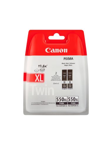 Ink-Jet Canon Pgi-550Xl Pixma Mg5450/5550/6350/7150 Negro Pack De 2 Unidades